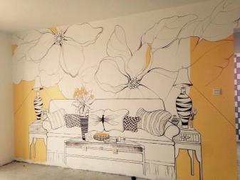 專業(yè)彩繪壁畫手繪墻-涂鴉3D立體畫-墻畫_噴繪壁畫