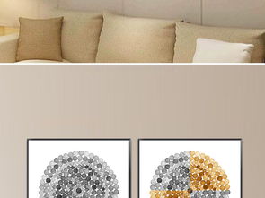 創意簡約北歐水彩圓點金箔畫客廳掛畫裝飾畫圖片下載 抽象裝飾畫大全 現代簡約裝飾畫編號 18570887