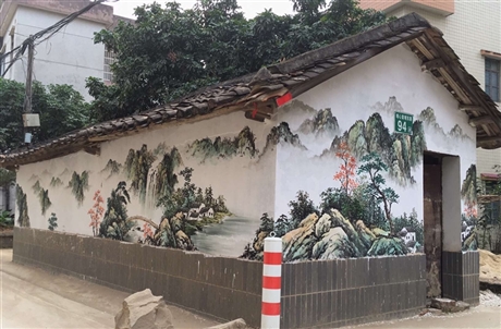 常州外墻墻繪手繪墻畫(huà)風(fēng)景畫(huà)水墨畫(huà)墻繪室內(nèi)江蘇新視角公司