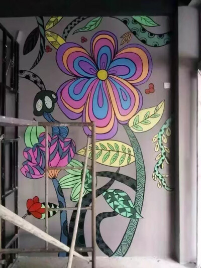 商場(chǎng)手繪墻壁畫