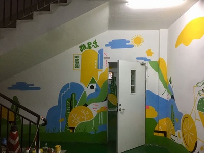 市橋-鄰里時光商場手繪墻