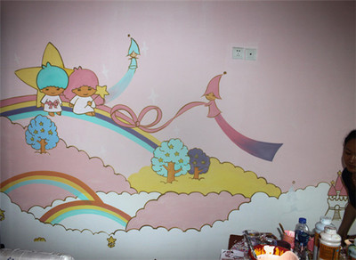 金永昌貝貝女士兒童房手繪墻