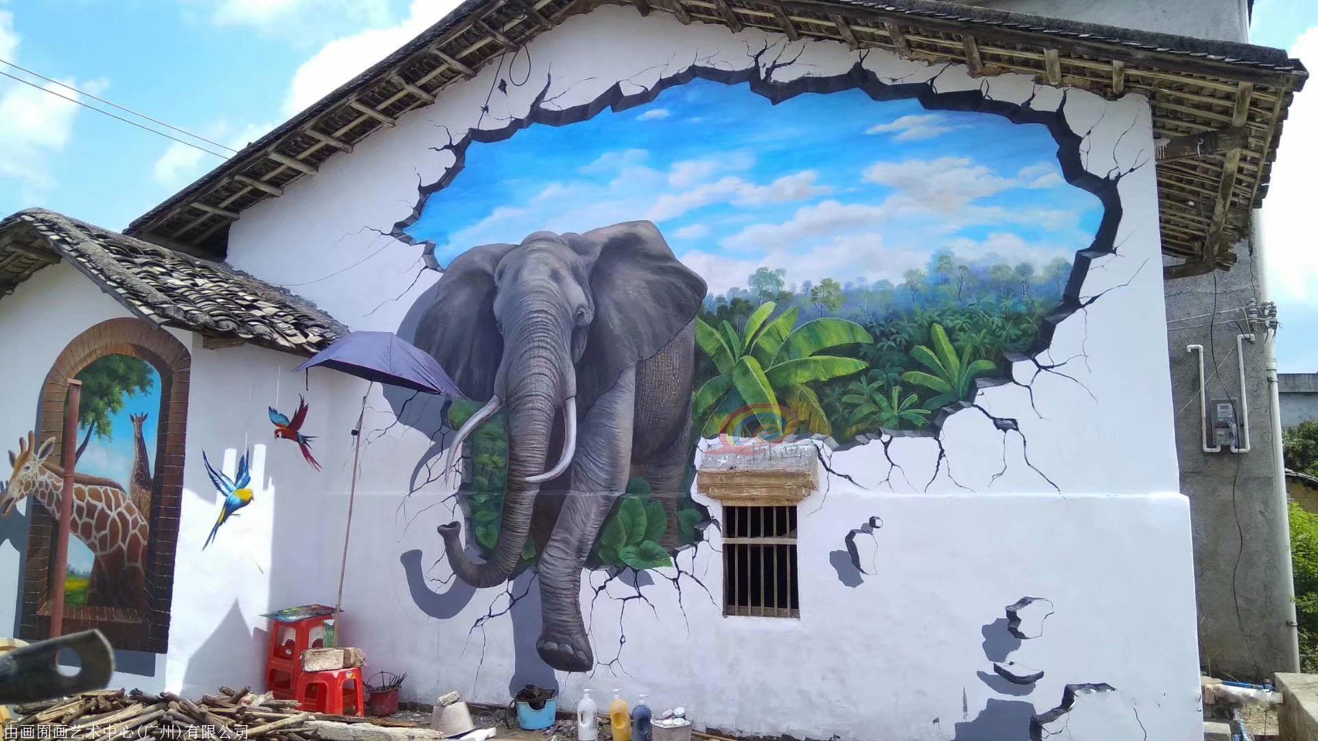 3d墻繪 3d涂鴉 3d手繪墻 3d卡通 手繪涂鴉