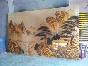 【千潯原創藝術漆畫廠金箔花鳥漆畫金箔畫/漆畫廠家/金箔畫供應商/金箔畫廠家電話】價格_廠家_圖片 -