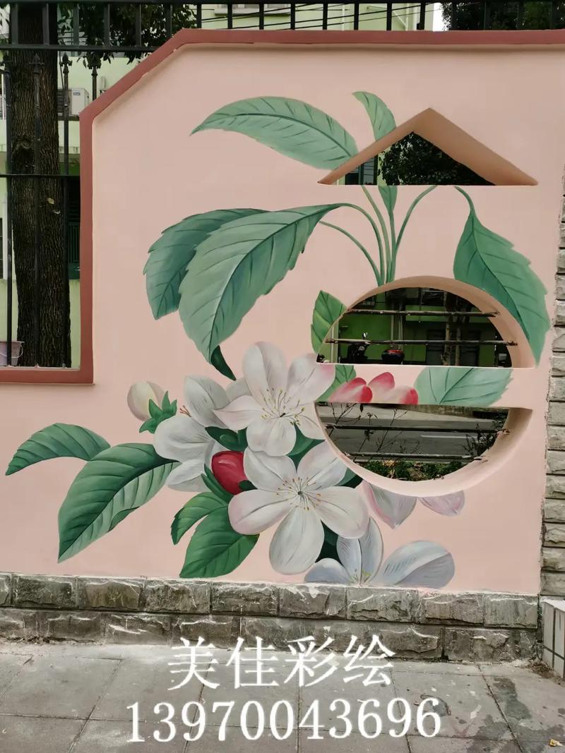 天門手繪墻彩繪壁畫.