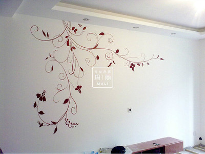 電視背景手繪彩圖