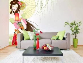 墻繪素材 手繪墻素材 電視背景墻