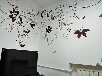 太原家居手繪墻畫,太原手繪電視墻畫 太原手繪兒童房彩繪墻 太原玄關風水畫,