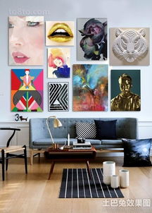 客廳手繪裝飾畫 墻體藝術的魅力與實踐