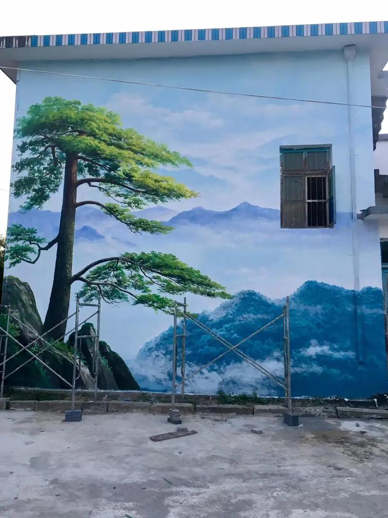 美麗鄉村振興手繪墻畫 高檔壁畫的藝術賦能
