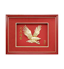 金箔玫瑰與金箔康乃馨 特色禮品與墻體彩繪的完美結合